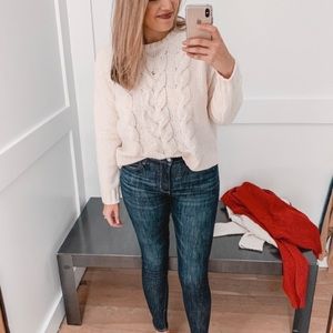 aerie oversized knit sweater